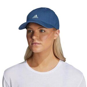 Adidas Trendy Dark Wash Denim Backstrap Relaxed Sport Cap
